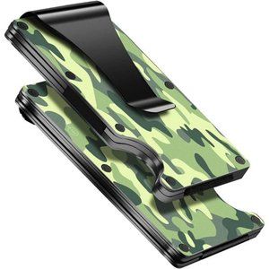 Minimalist Wallet for Men, MUCO Metal Money Clip Wallet, Carbon Fiber Wallet